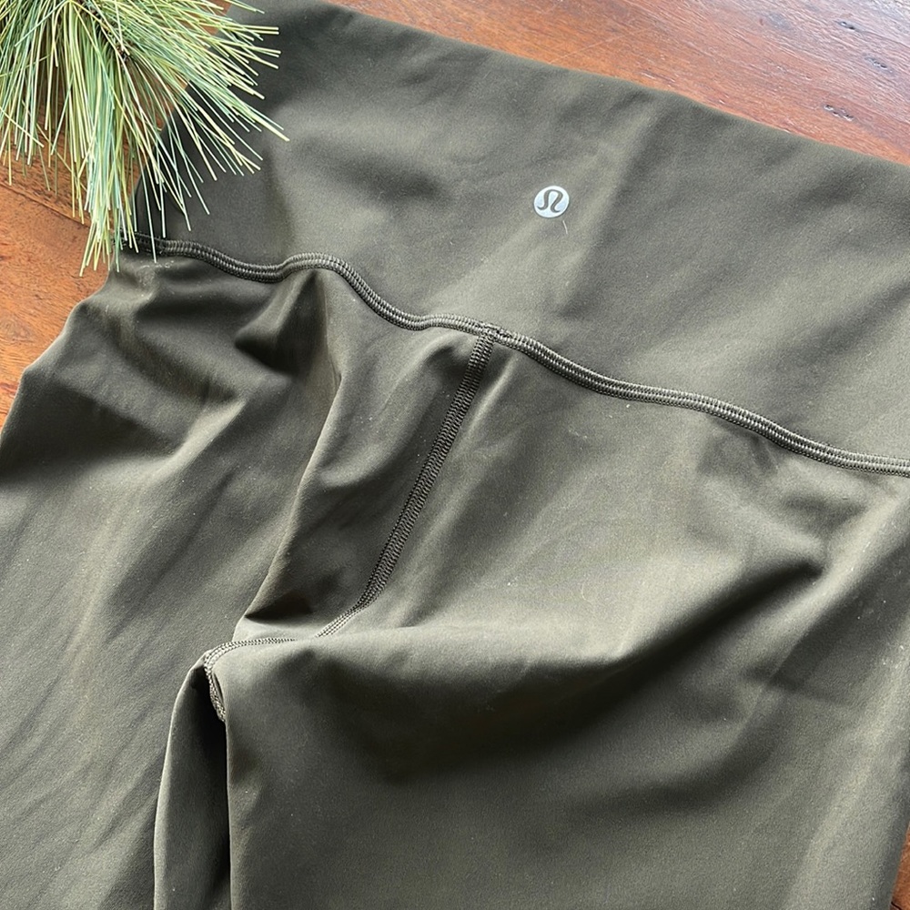 Size 6 olive green lululemon leggings